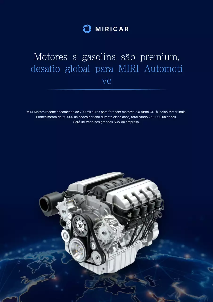 Propaganda de carro moderno azul