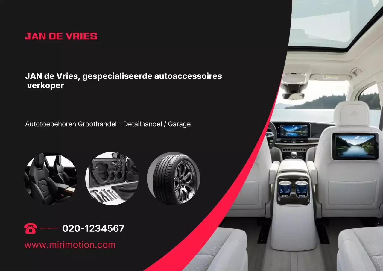 zwarte moderne auto advertentie