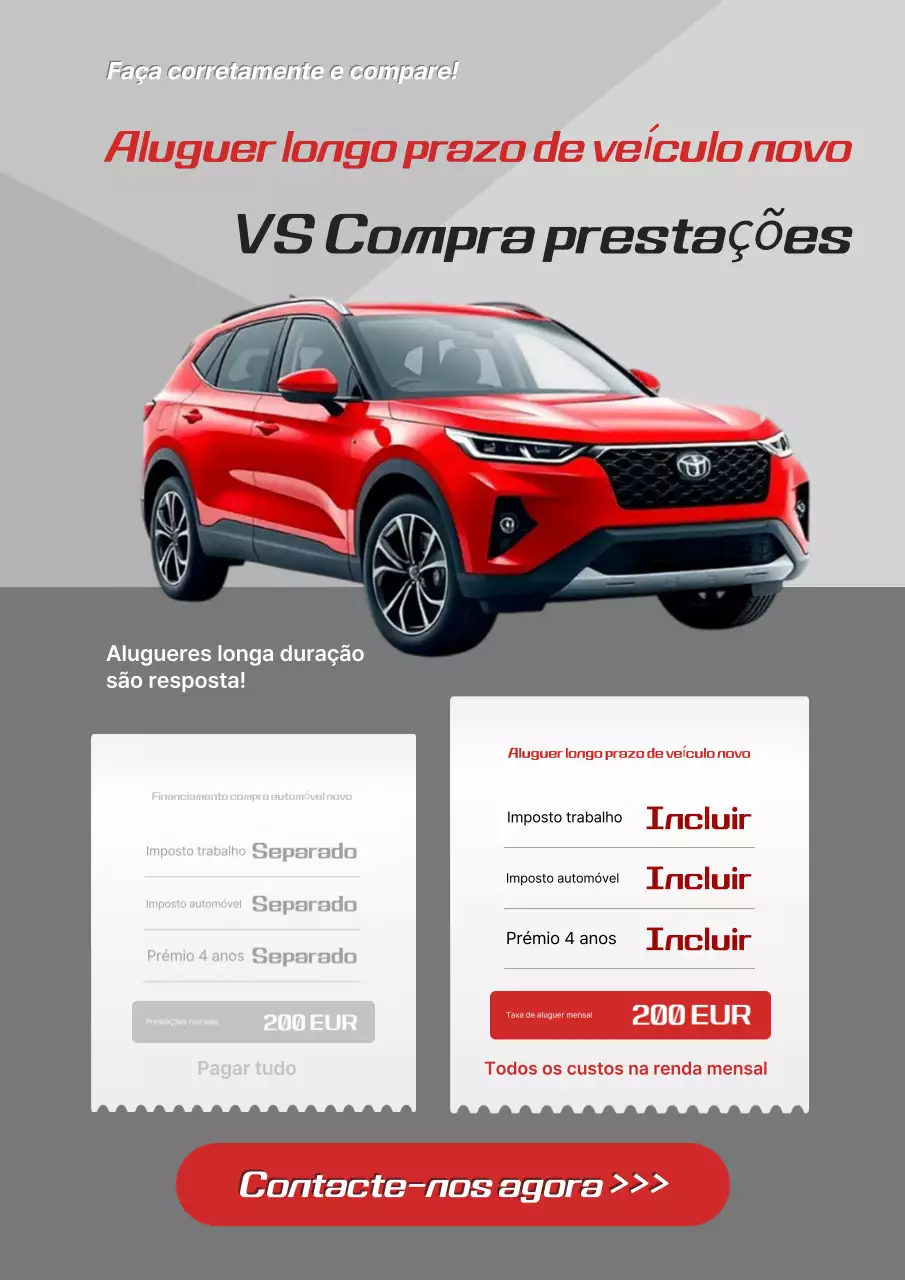 propaganda de carro vermelho moderno