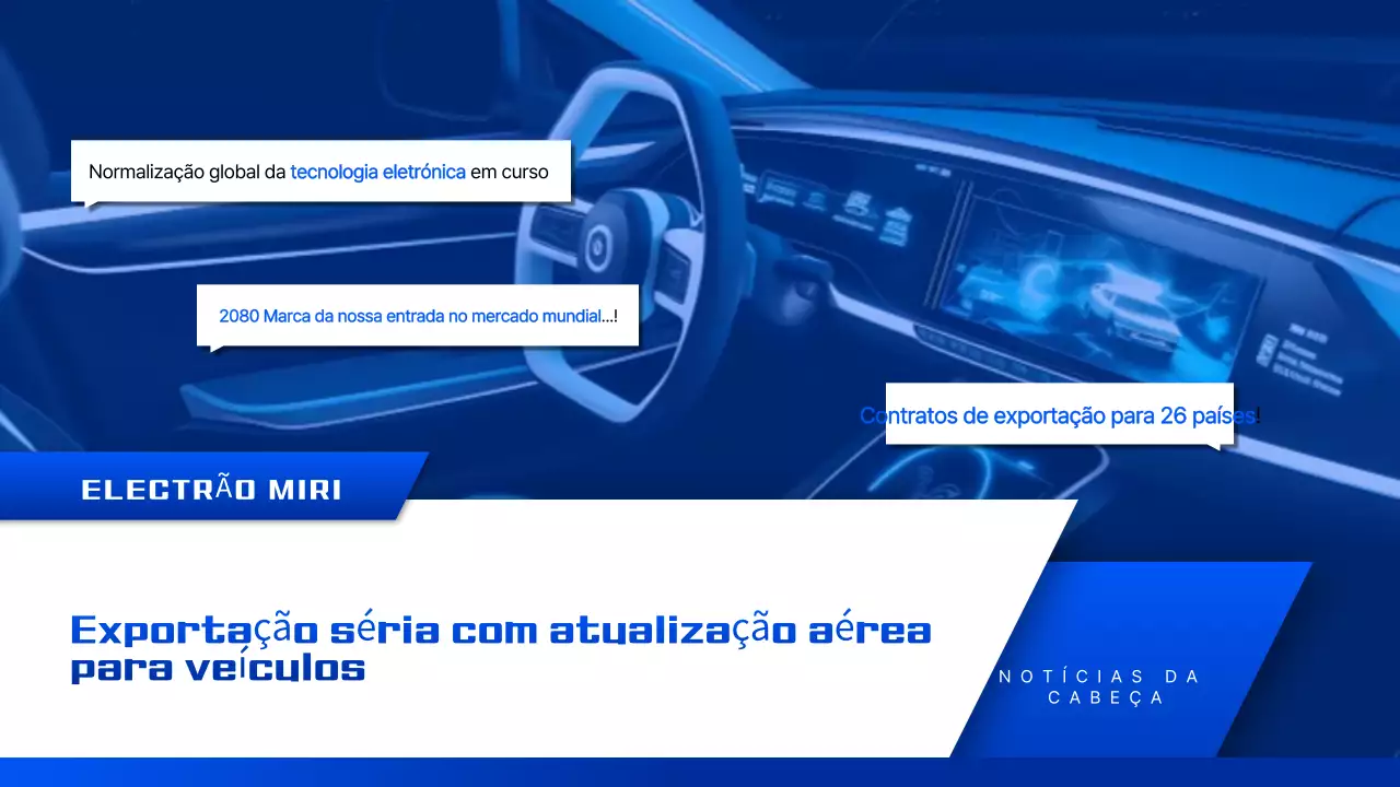 Promoção de Tecnologia Moderna Azul