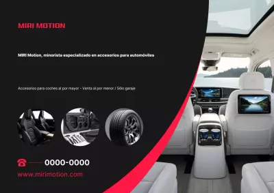 Anuncio de coche moderno negro