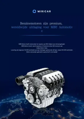 Blauwe moderne auto-advertentie