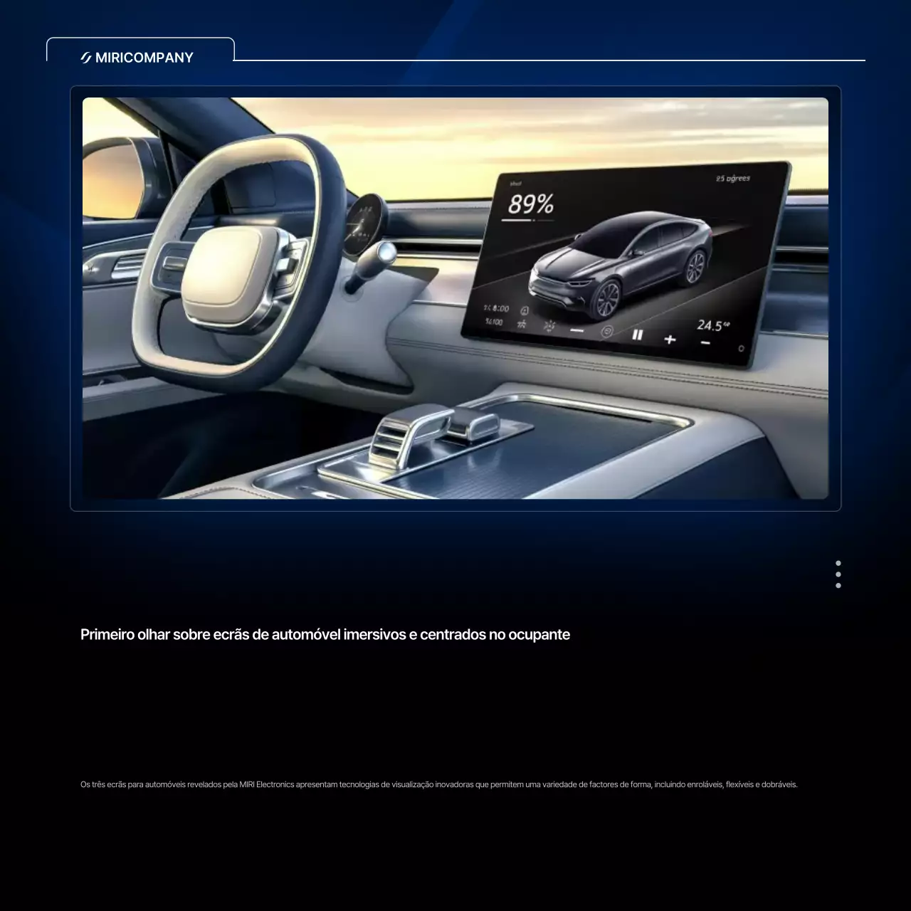 Propaganda de carro preto moderno