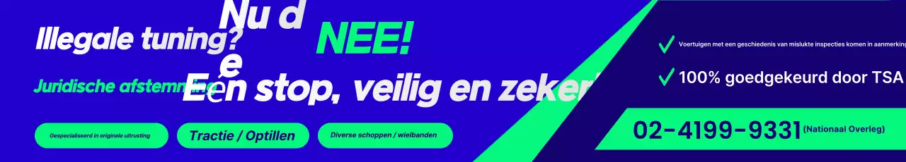 Blauwe moderne auto-advertentie