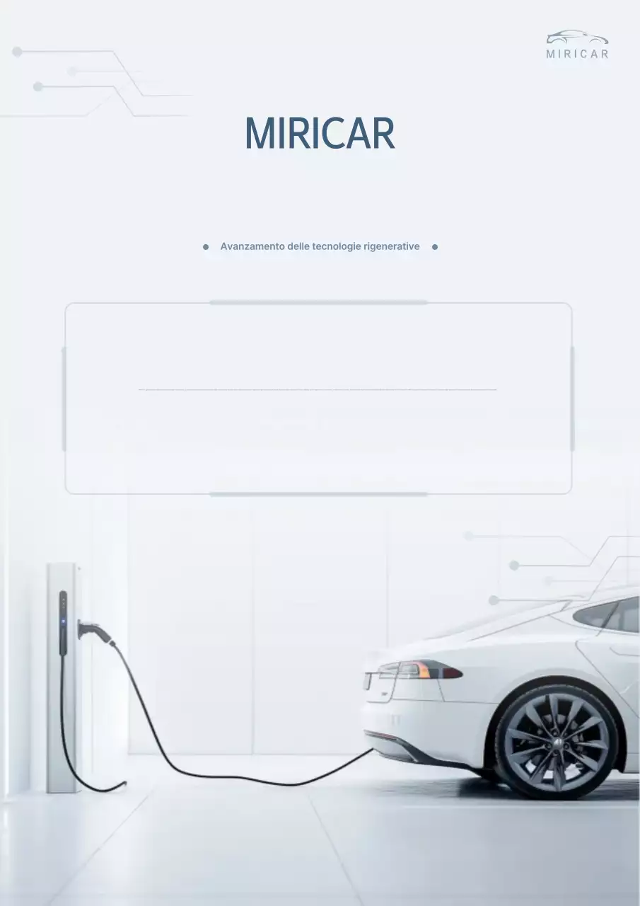 Promozione della tecnologia delle batterie per auto elettriche moderne bianche