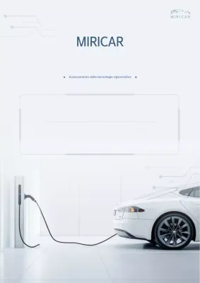 Promozione della tecnologia delle batterie per auto elettriche moderne bianche