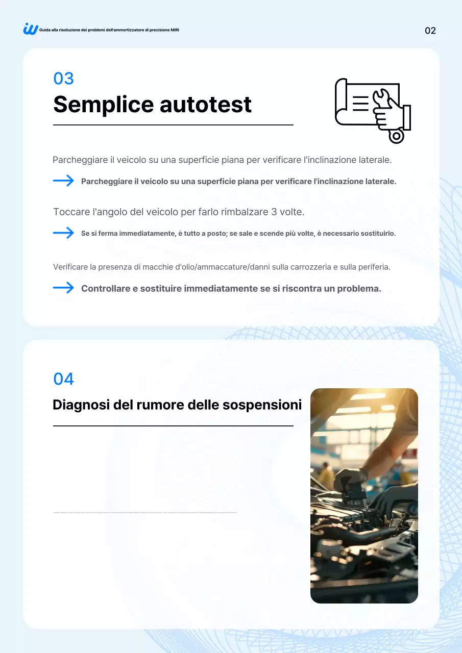 Manuale per auto moderna blu cielo