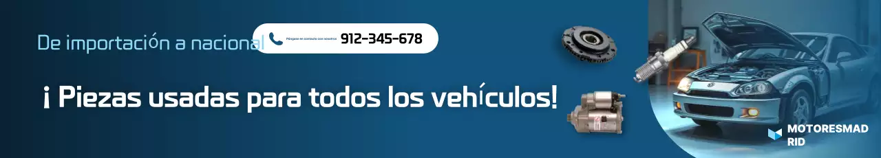 Anuncio de coche moderno azul