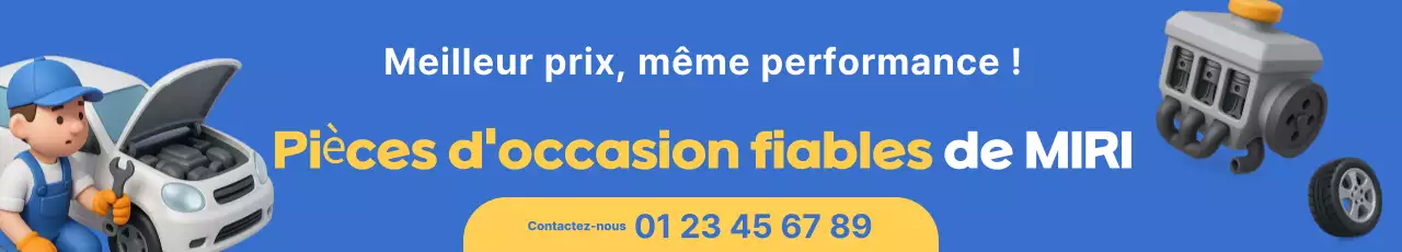 Publicité pour des pièces détachées automobiles d'occasion Blue Simple