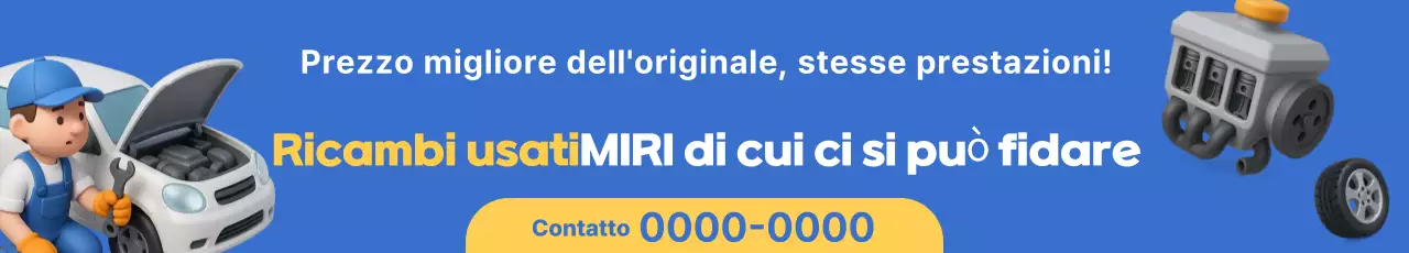 Annuncio di ricambi auto usati Blue Simple