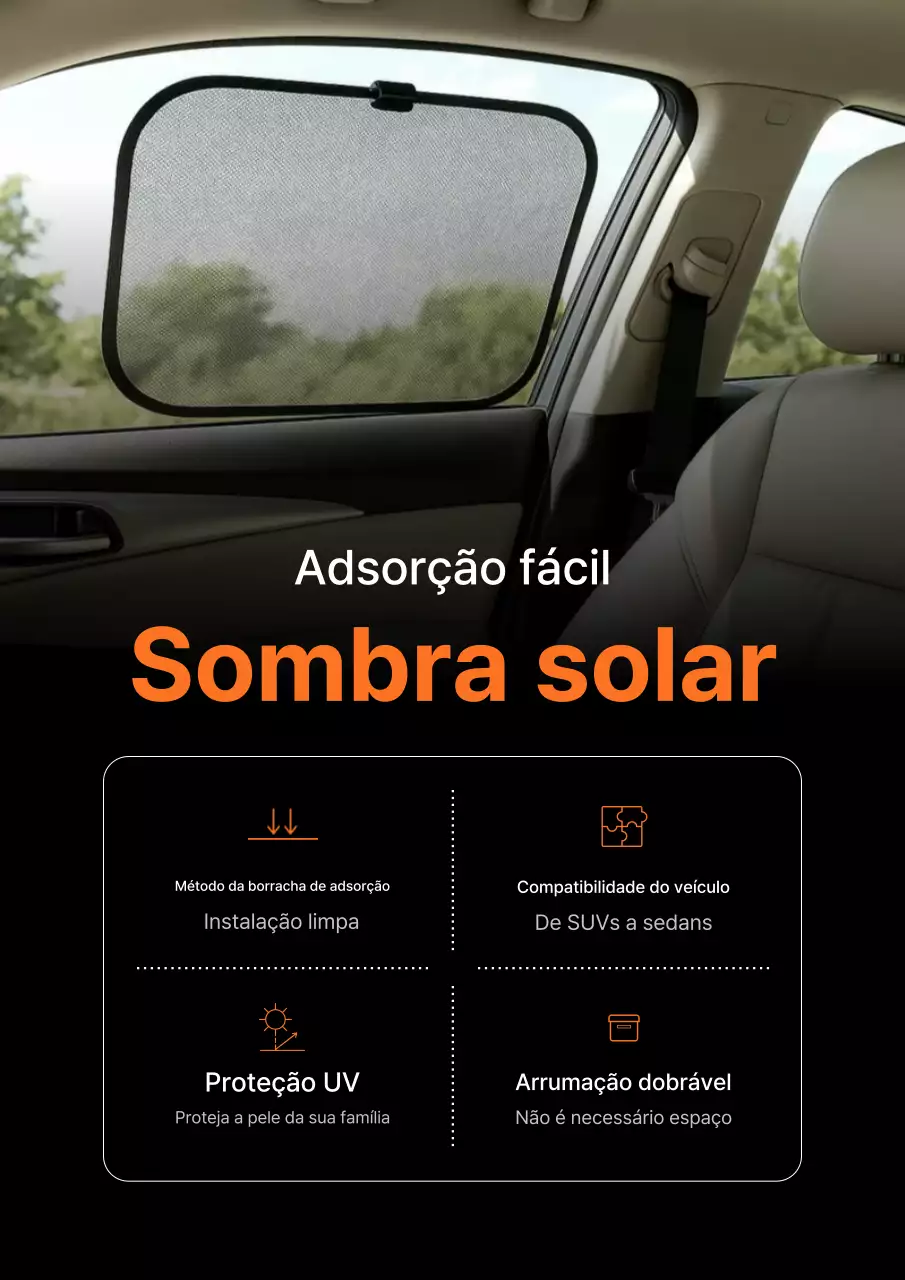 Anúncio de acessórios para carros modernos pretos