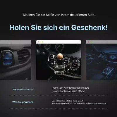 Schwarzes modernes Autozubehör Angebot