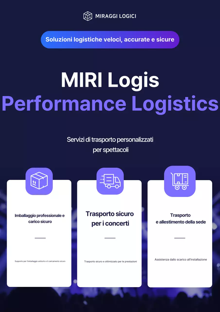 Guida ai servizi logistici Blue Clean Performance Cargo