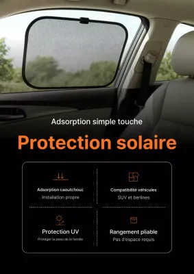 Publicité pour des accessoires de voiture modernes noirs