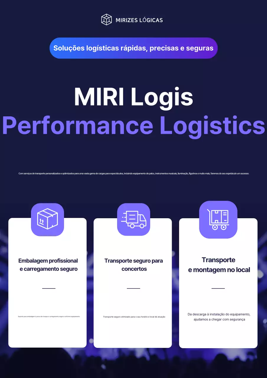 Guia de Serviços de Logística de Carga Blue Clean Performance