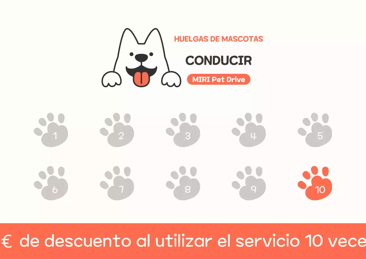 Tarjeta de presentación naranja de taxi para mascotas