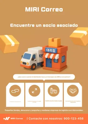 Reclutamiento de socios para la agencia Brown Simple Delivery