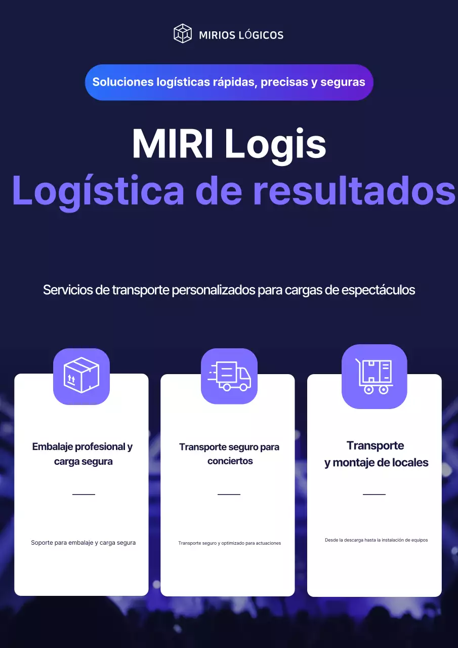 Guía de servicios logísticos de carga Blue Clean Performance