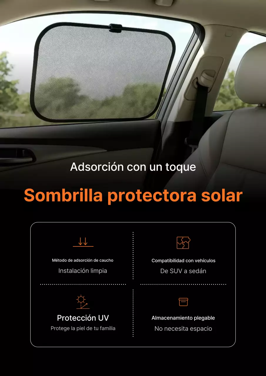 Anuncio de accesorios modernos para coches negros