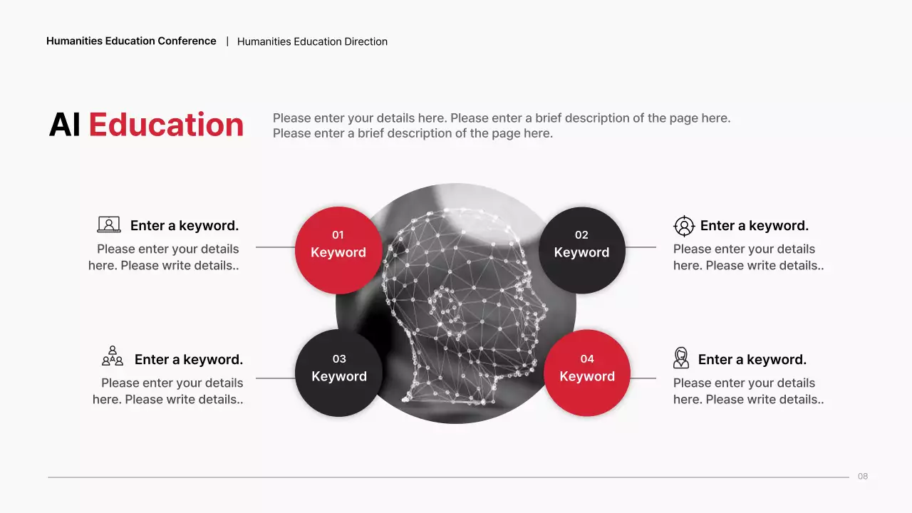Red Modern Education Presentation