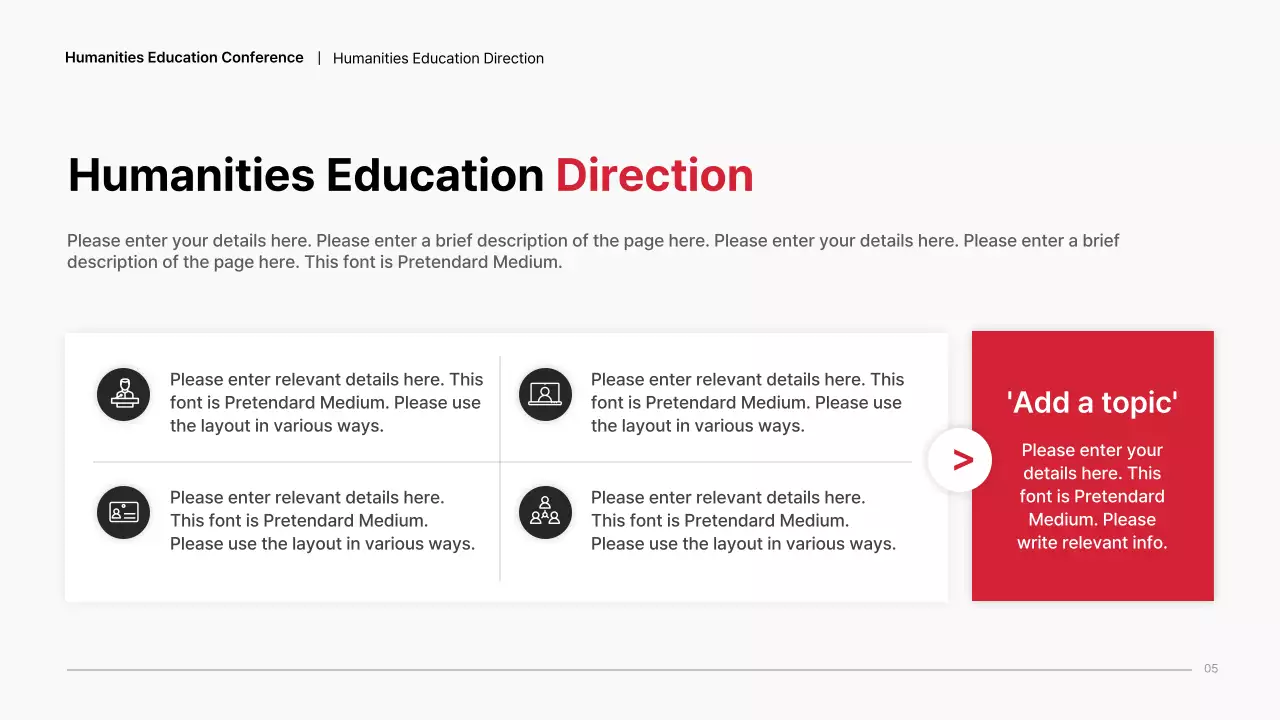 Red Modern Education Presentation