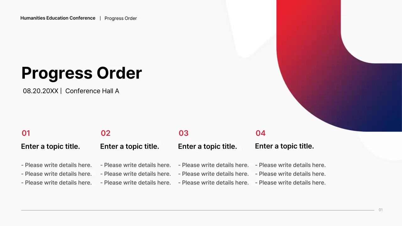 Red Modern Education Presentation