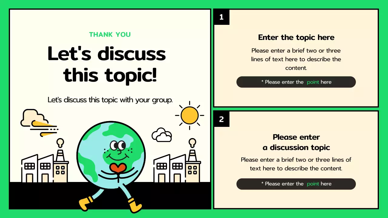 Green Modern Climate Presentation