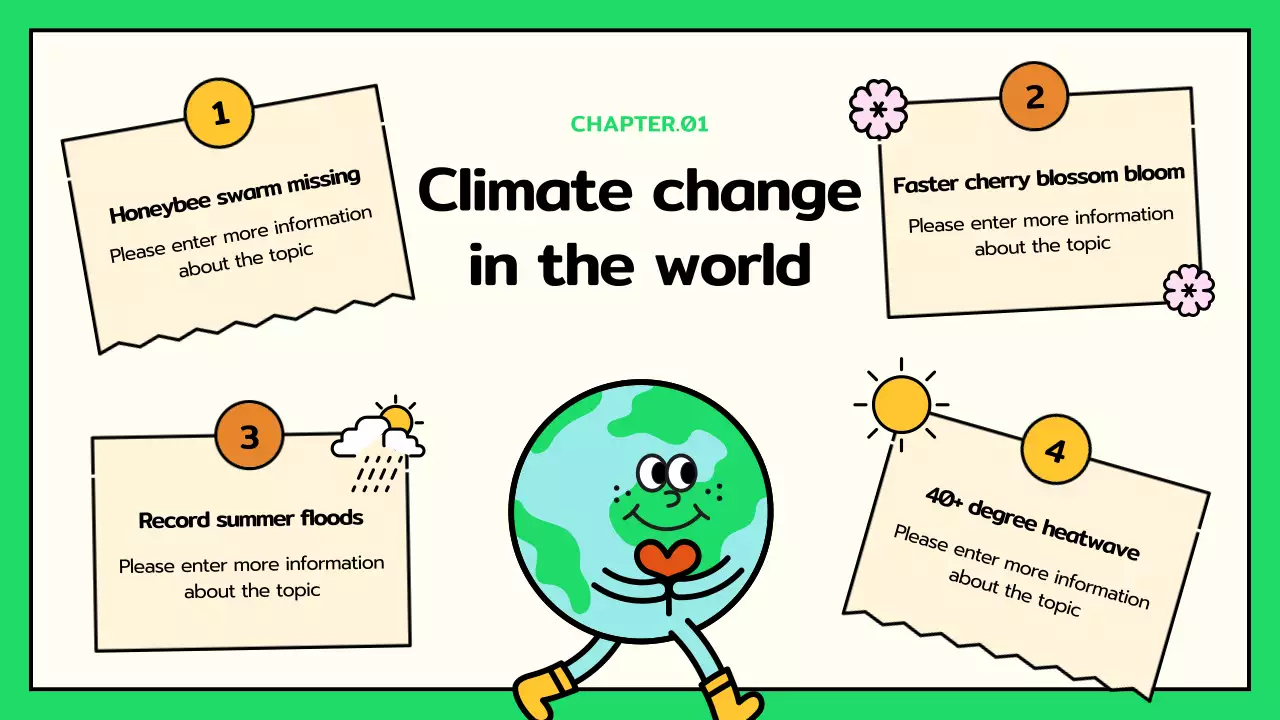 Green Modern Climate Presentation