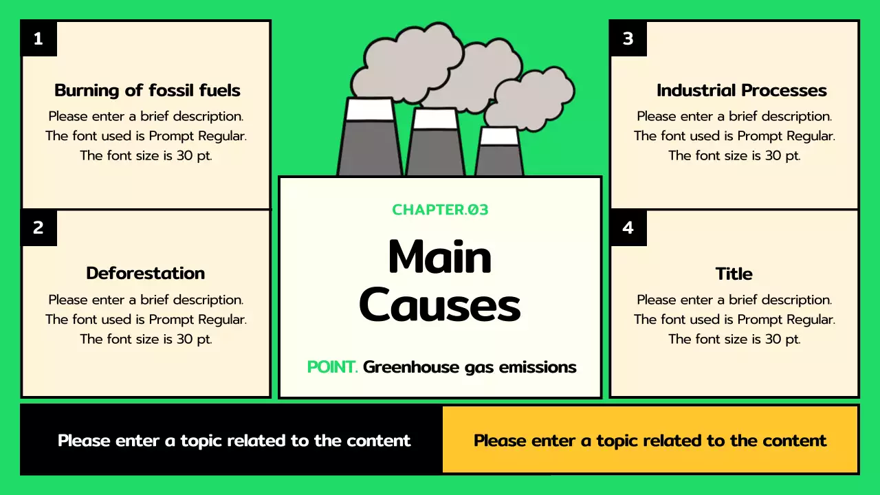Green Modern Climate Presentation