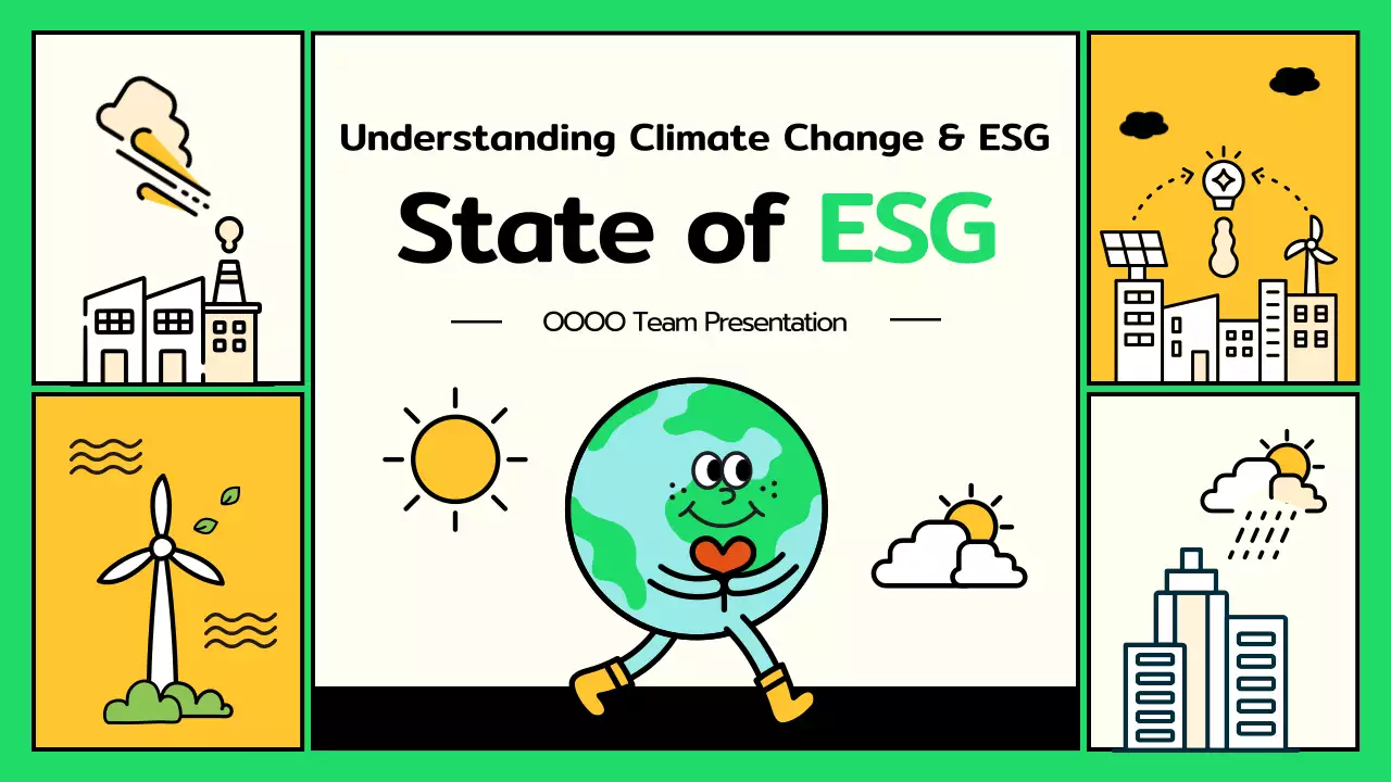 Green Modern Climate Presentation