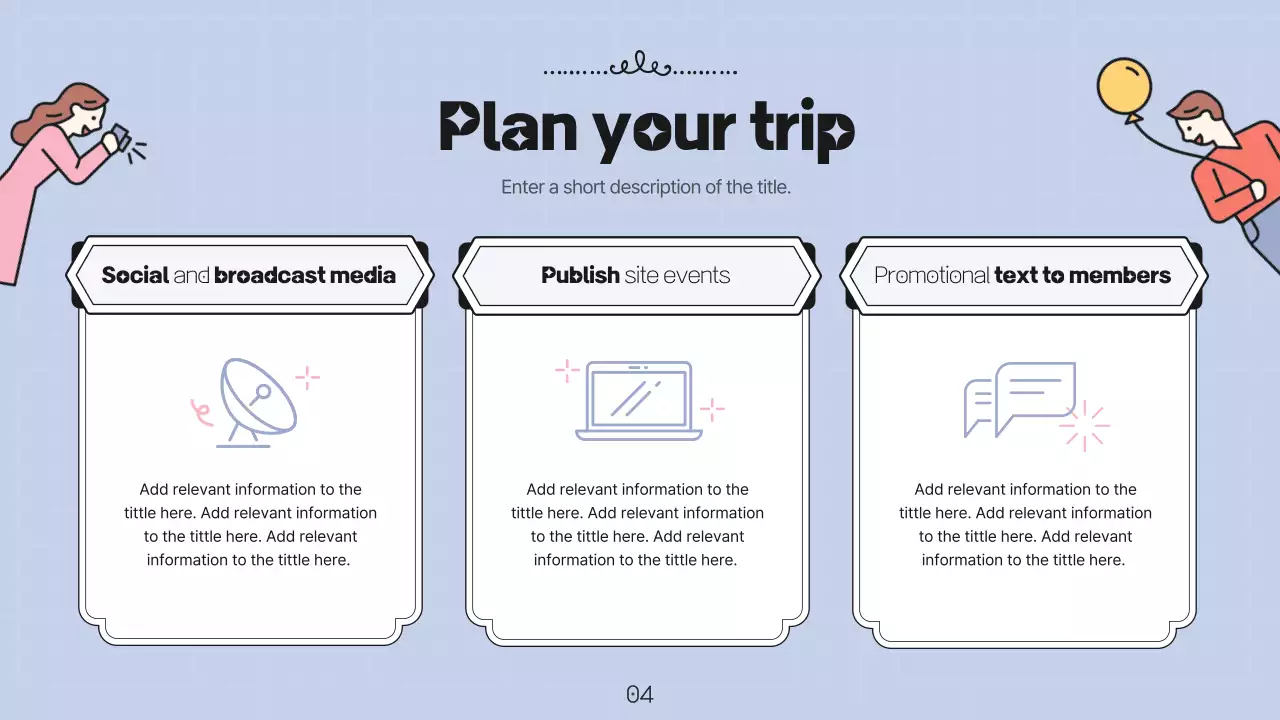 핑크 트렌디 어뮤즈먼트 프로모션 프리젠테이션