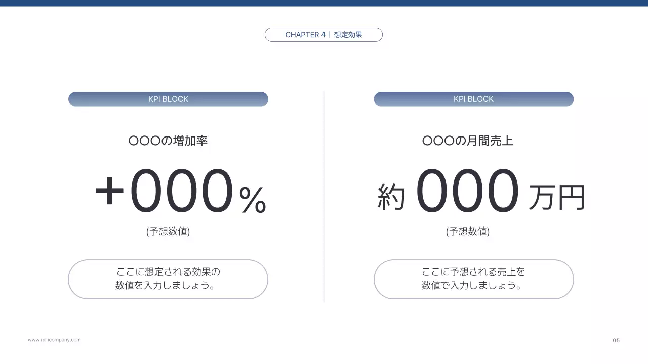 青シンプル ビジネス プレゼンテーション