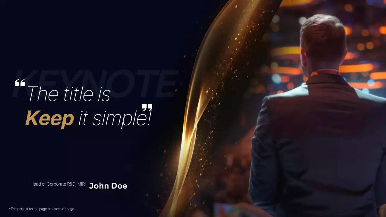 Black Elegant Conference Agenda Presentation