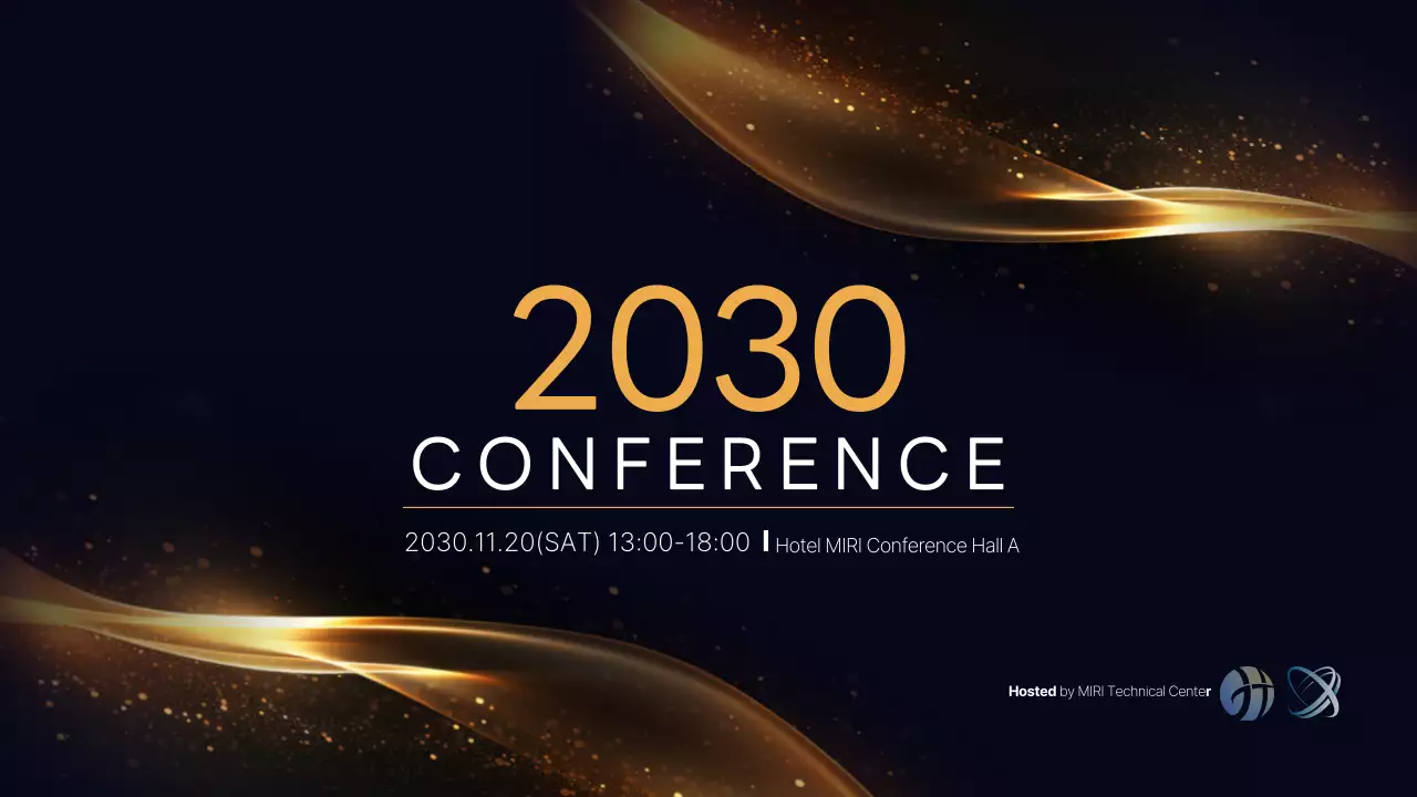 Black Elegant Conference Agenda Presentation