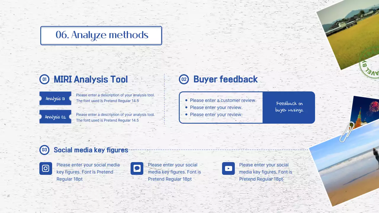 블루 모던 마케팅 계획 문서 프레젠테이션