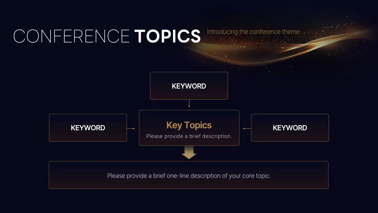 Black Elegant Conference Agenda Presentation