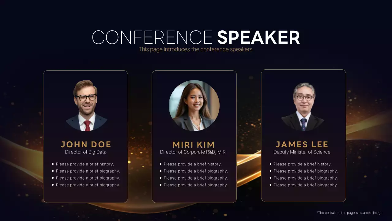 Black Elegant Conference Agenda Presentation