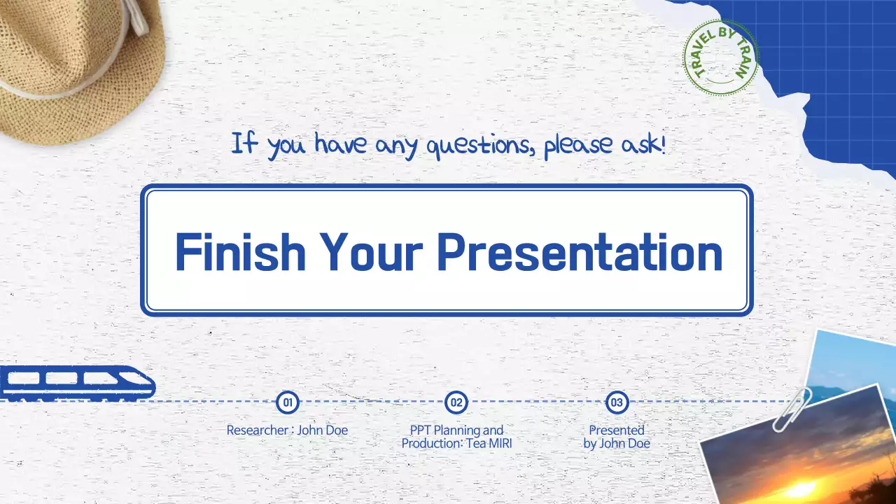 블루 모던 마케팅 계획 문서 프레젠테이션