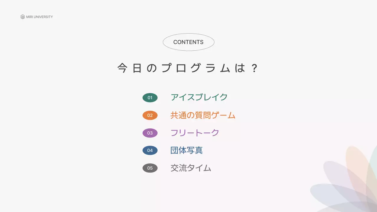 白シンプル 大学 プレゼンテーション