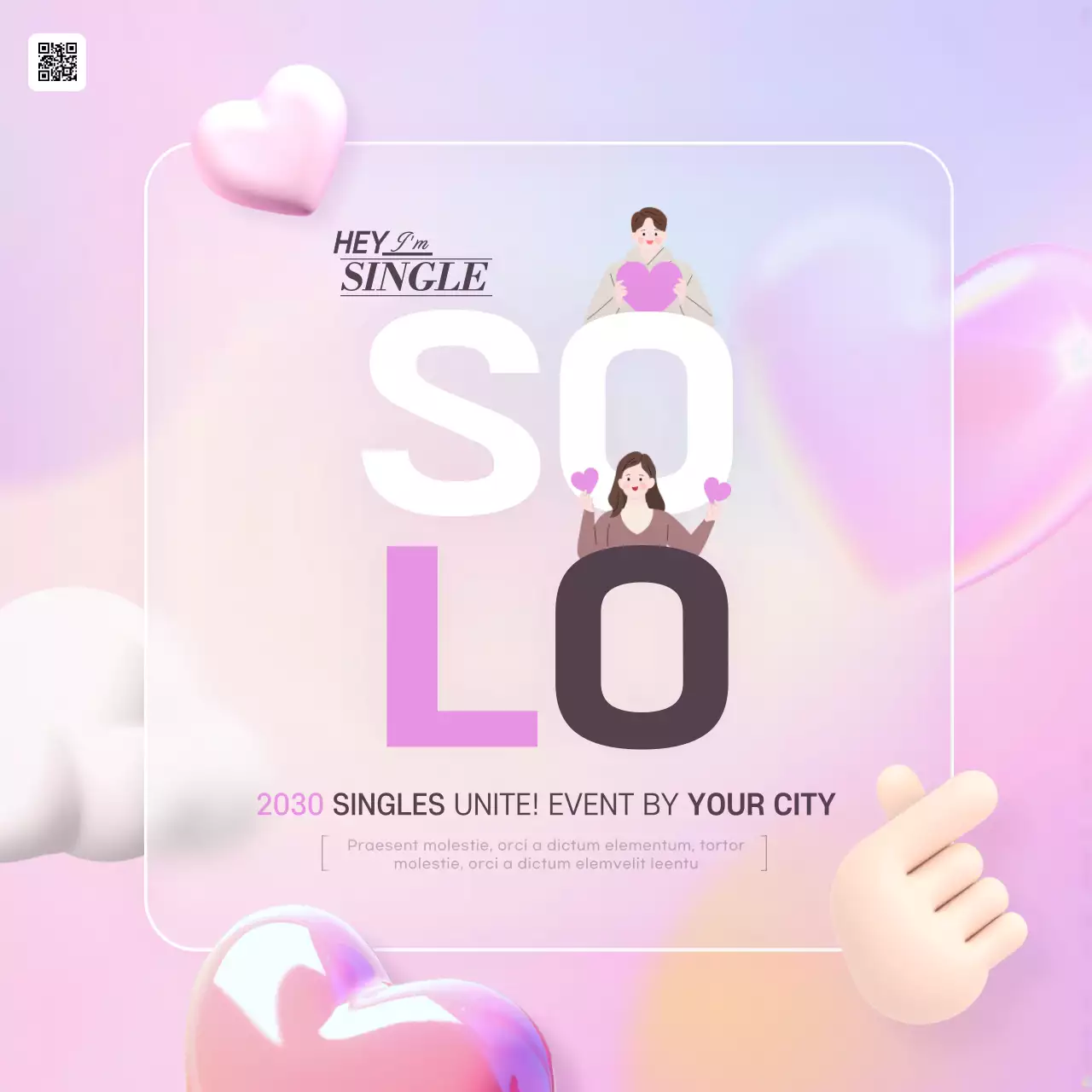 Pink Trendy Singles Event Promotion Instagram Carousel