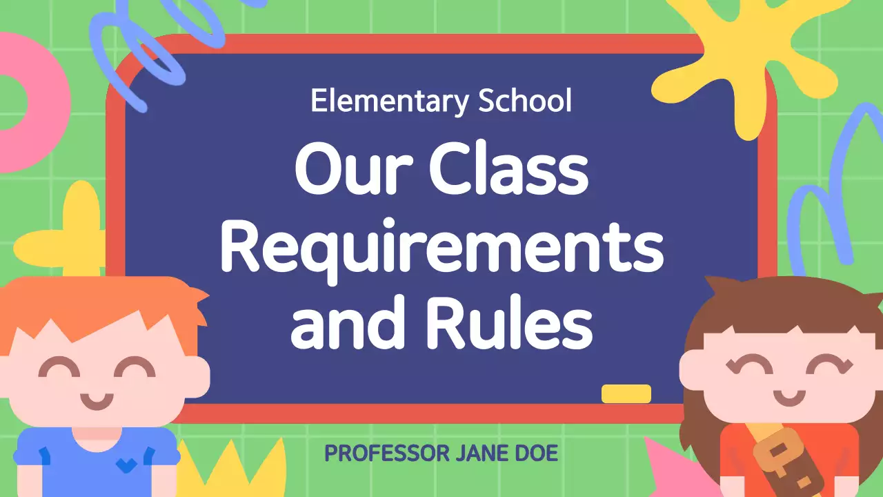 컬러풀 애니메이션 수업 가이드 프레젠테이션