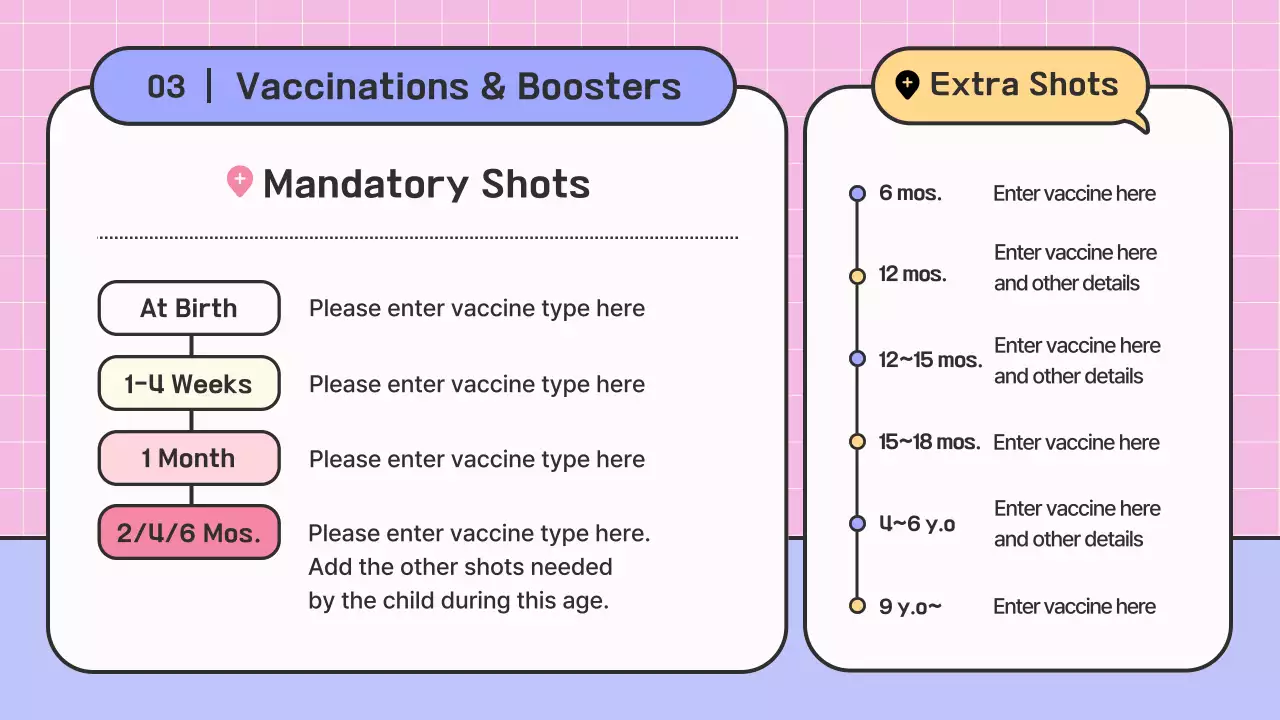 퍼플 심플 예방접종 가이드 프레젠테이션