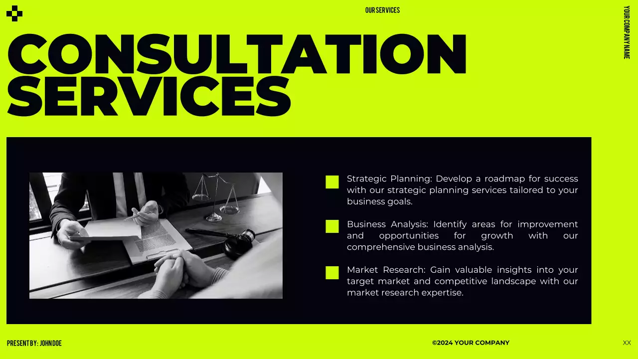 Lime Green Black Bold Modern Trend Creative Strong Pitch Deck Presentation Proposal