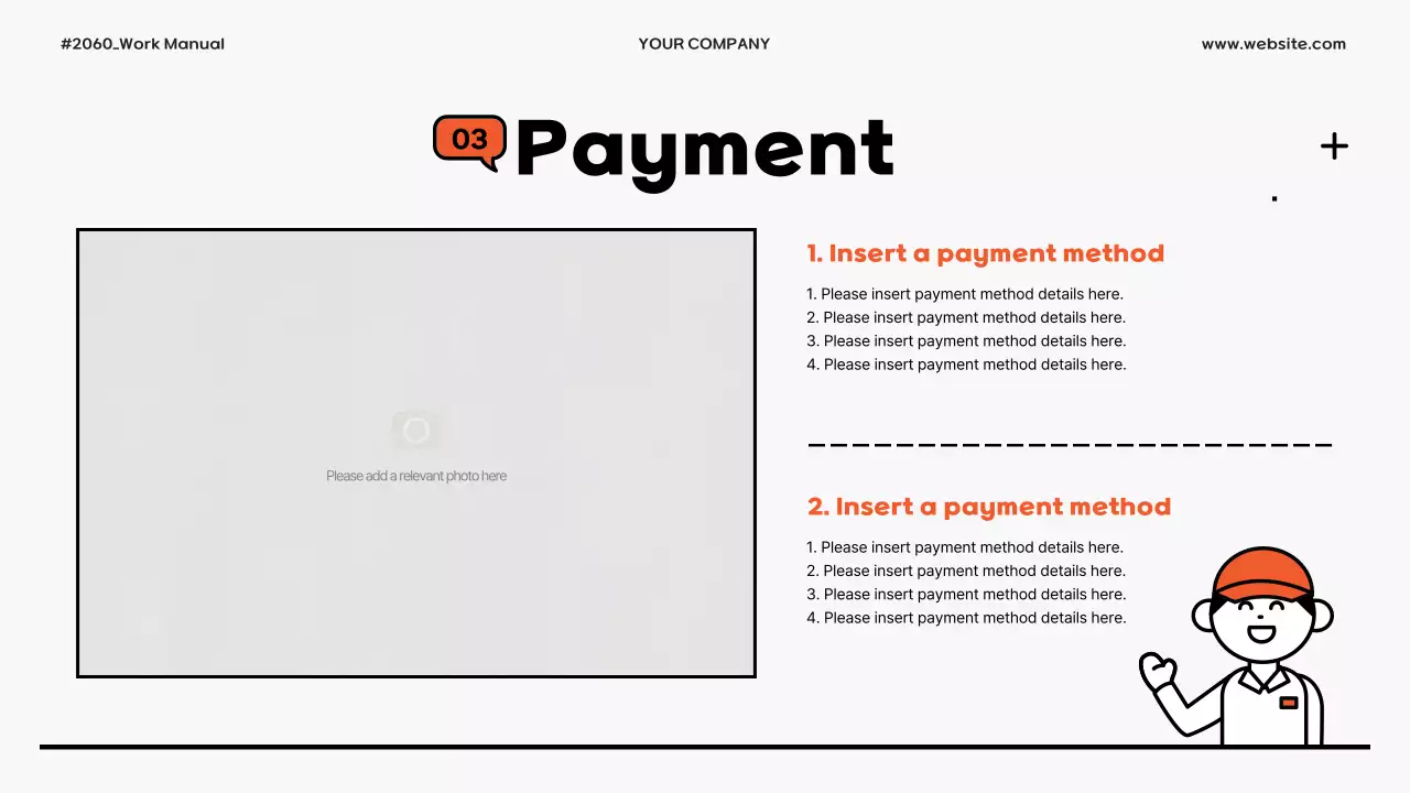 Yellow Minimal Employee Manual Presentation