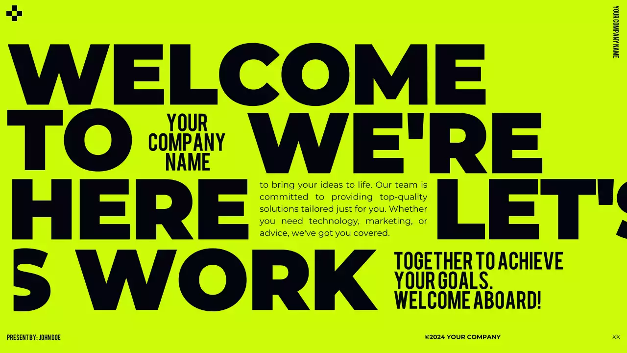 Lime Green Black Bold Modern Trend Creative Strong Pitch Deck Presentation Proposal
