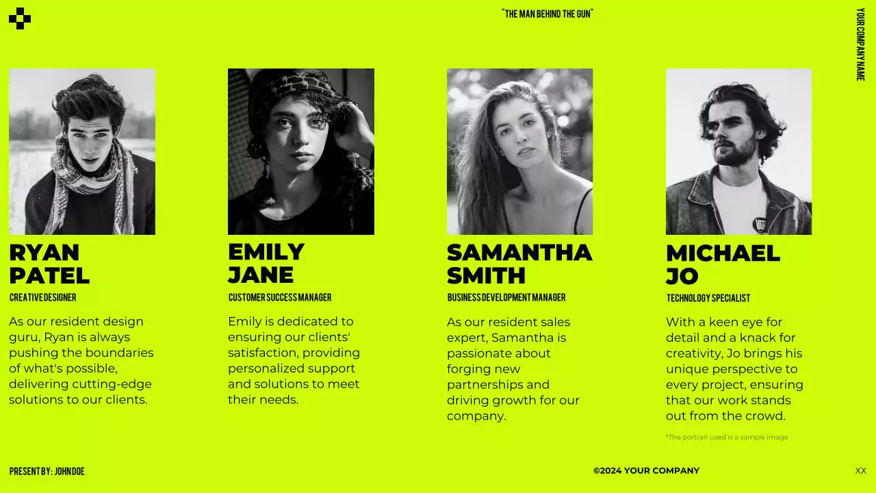 Lime Green Black Bold Modern Trend Creative Strong Pitch Deck Presentation Proposal