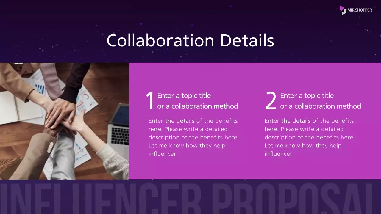 Purple Modern Collaboration Proposal Presentation