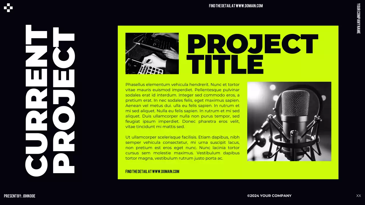 Lime Green Black Bold Modern Trend Creative Strong Pitch Deck Presentation Proposal