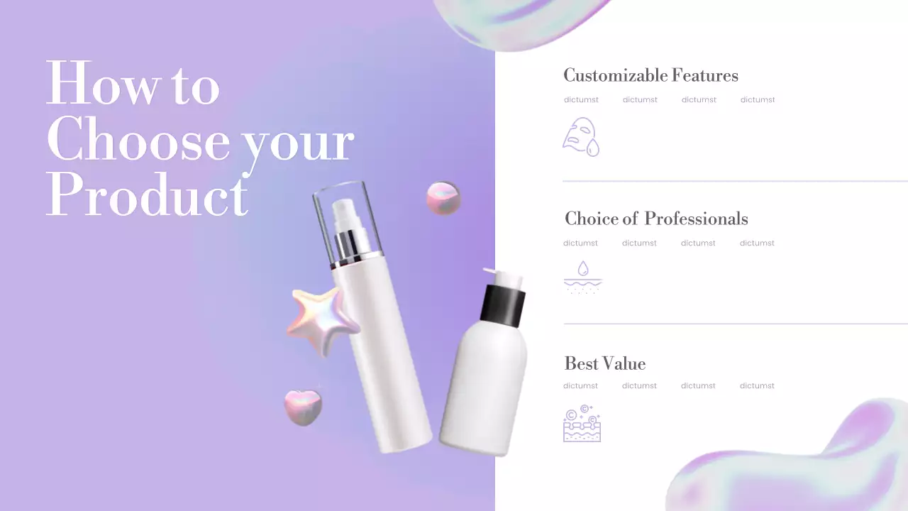 Purple Trendy Product Catalogue Guide Presentation