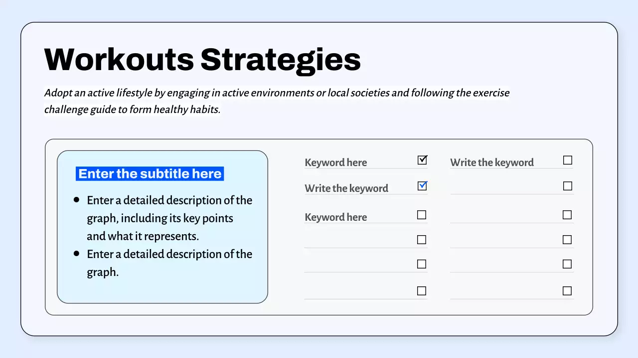 White Professional Fitness Guideline Presentation